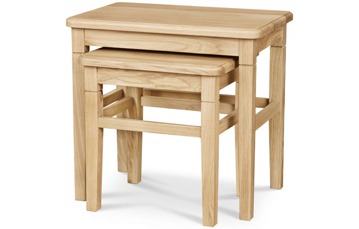 Lancaster Solid Oak Collection - Lancaster Solid Oak Nest Of 2 Tables