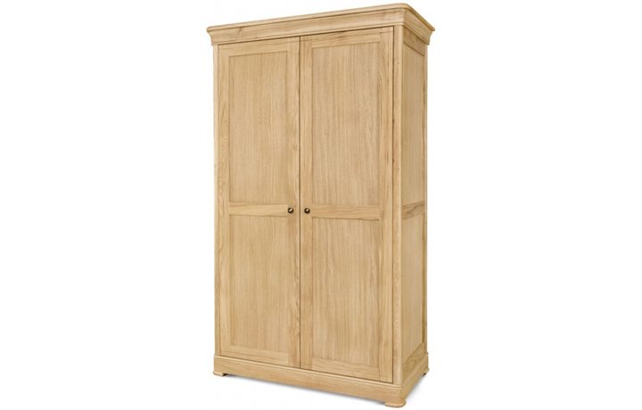 Lancaster Solid Oak Collection - Lancaster Solid Oak Full Hanging Double Wardrobe