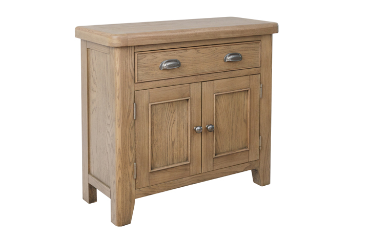 Ambassador Oak Collection - Ambassador Oak 2 Door 1 Drawer Small Sideboard