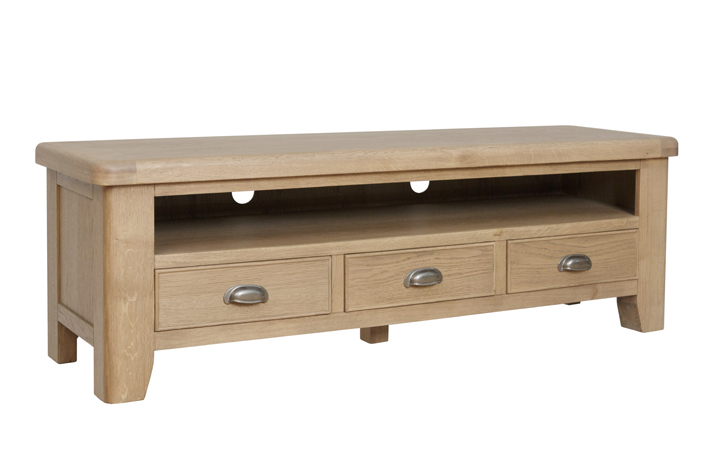 Oak Standard TV Units - Ambassador Oak Large TV Unit