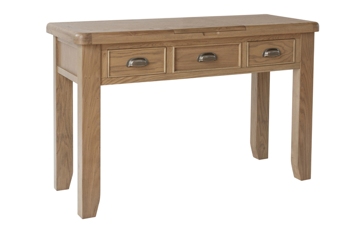 Dressing Tables & Stools - Ambassador Oak Dressing Table With Mirror