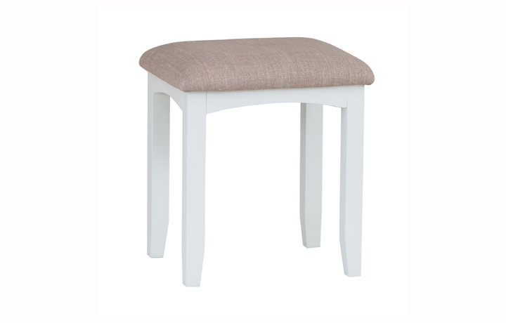 Dressing Tables & Stools - Columbus White Dressing Table Stool