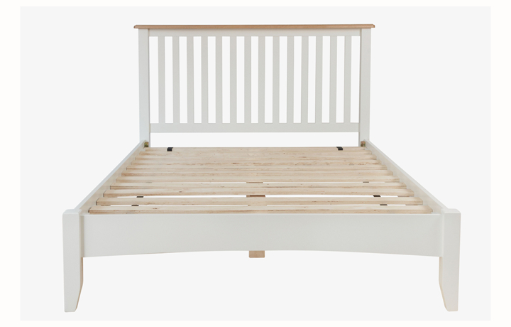 Beds & Bed Frames - Columbus White 4ft6 Double Bed Frame 