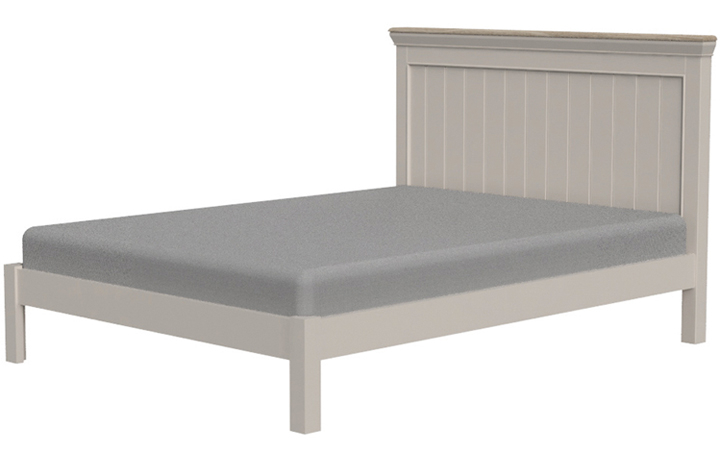 5ft Kingsize Hardwood Bed Frames - Felicity Cobblestone Painted 5ft King Size Bed Frame