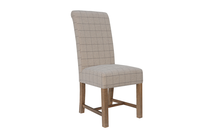 Ambassador Oak Collection - Ambassador Oak Fabric Dining Chair - Natural