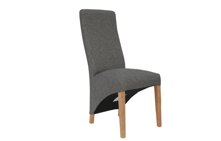 Chairs & Bar Stools - Wave Dark Grey Upholstered Chair