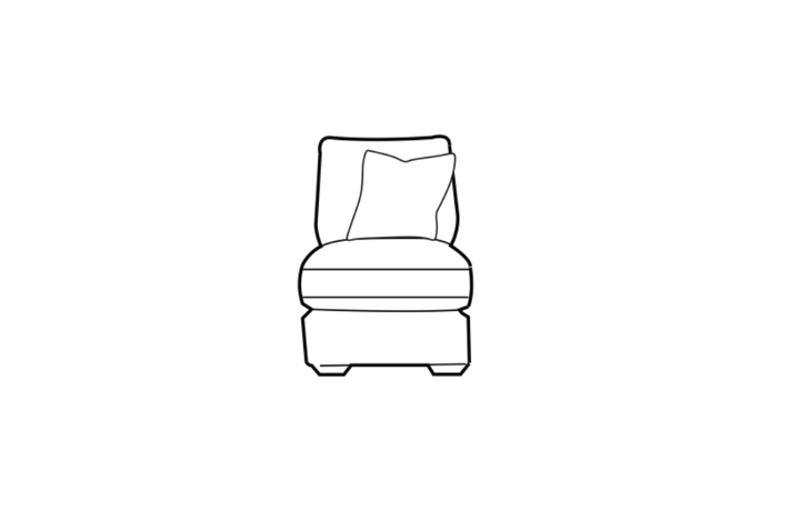  Corner Sofas - Maxwell Large Armless Chair