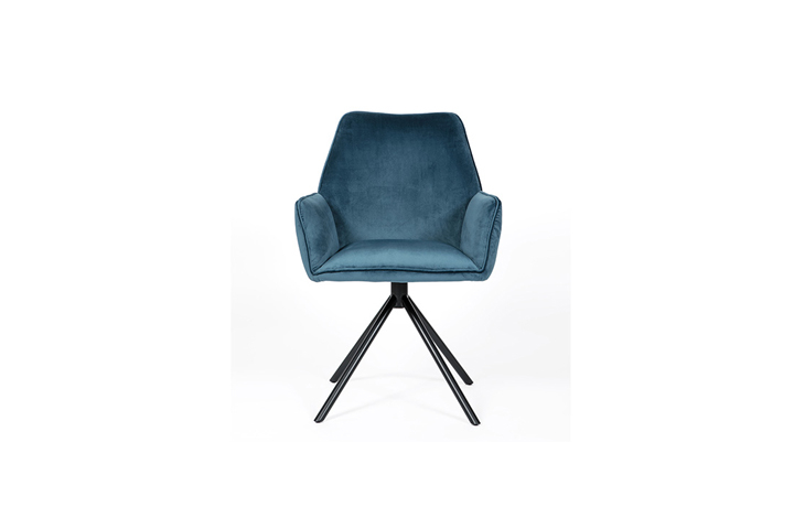 Uno Upholstered Dining Chairs - Uno Blue Dining Chair 