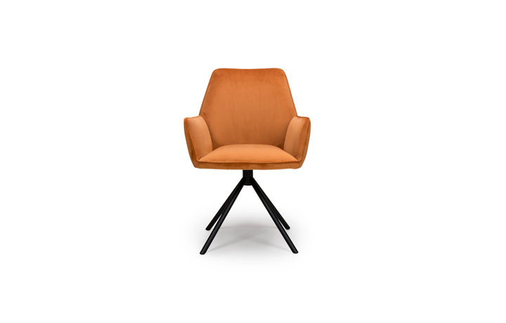 Chairs & Bar Stools - Uno Burnt Orange Dining Chair 