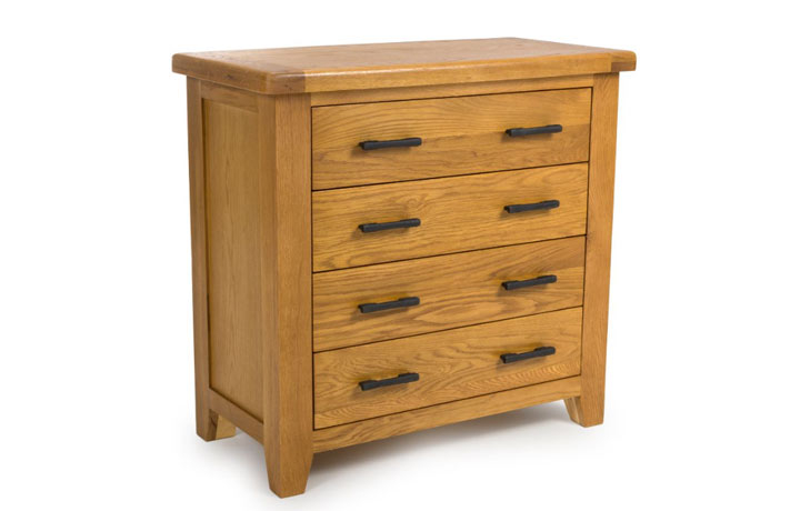 Oak Chest Of Drawers - Hamilton Oak 4 Drawer Chest