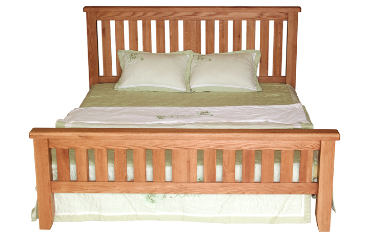 5ft Kingsize Hardwood Bed Frames - Hamilton Oak 5ft Kingsize Bed Frame