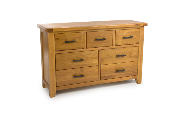 Oak Chest Of Drawers - Hamilton Oak 3 Over 4 Chest Of Drawers 