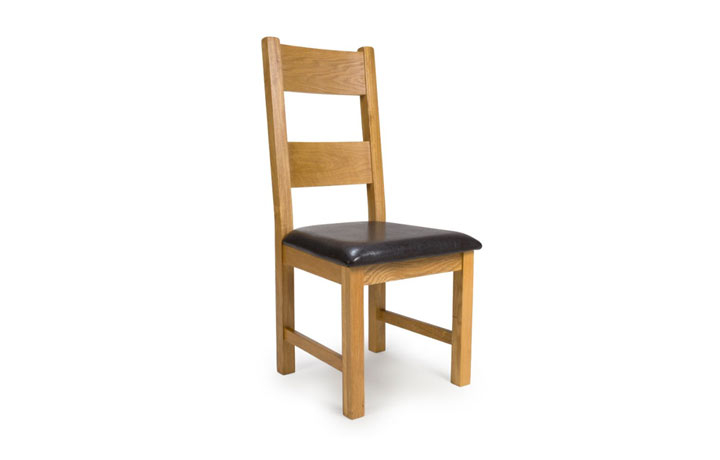 Hamilton Oak Collection - Hamilton Oak Dining Chair With Pad