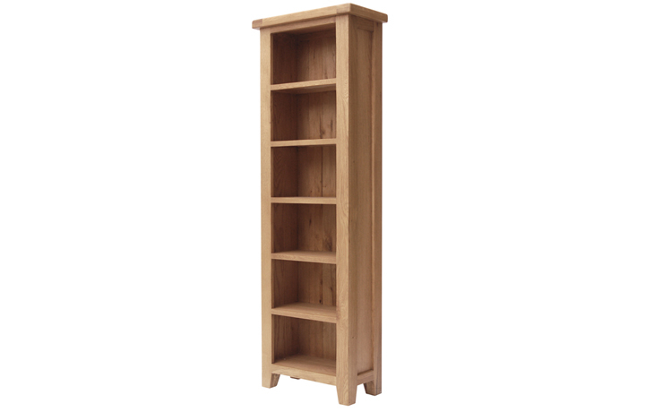 Hamilton Oak Collection - Hamilton Oak Slim Bookcase 