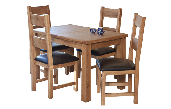 Hamilton Oak Collection - Hamilton Oak 120-165cm Extending Dining Table