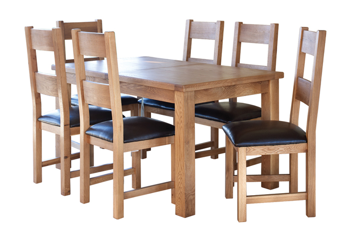 Oak Dining Tables - Hamilton Oak 150-195cm Extending Dining Table