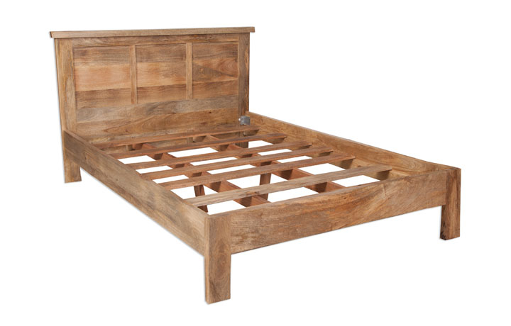 4ft6 Double Hardwood Bed Frames - Chennai Solid Mango 4ft6 Double Bed Frame