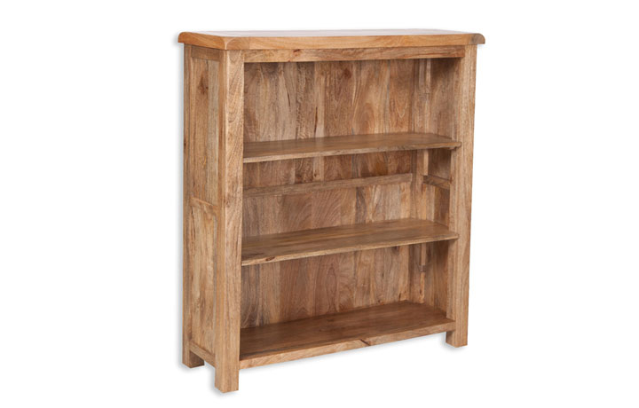 Chennai Solid Mango Collection - Chennai Solid Mango Small Wide Bookcase