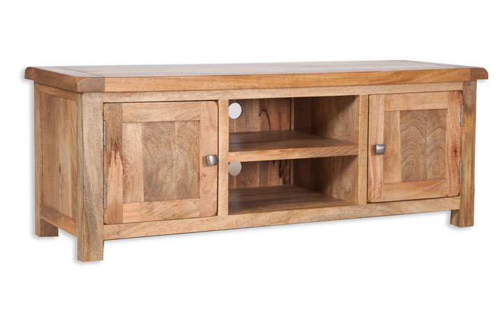 Oak Standard TV Units - Chennai Solid Mango Large TV Unit