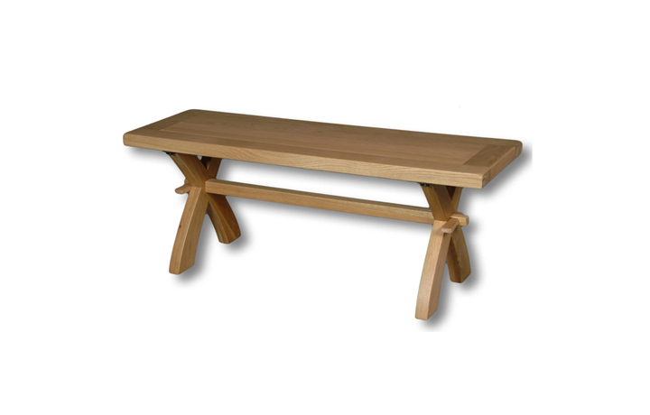 Benches - Norfolk Rustic Solid Oak 120cm Bench