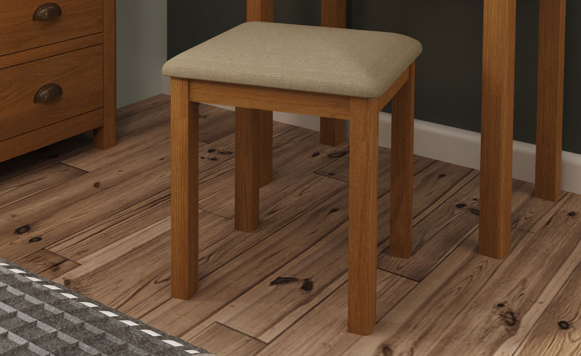 Woodbridge Oak Collection  - Woodbridge Oak Dressing Table Stool