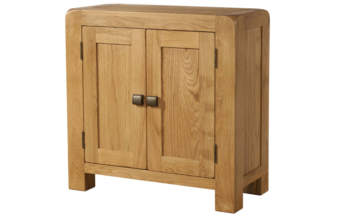 Tunstall Oak Collection - Tunstall Oak 2 Door Small Cupboard