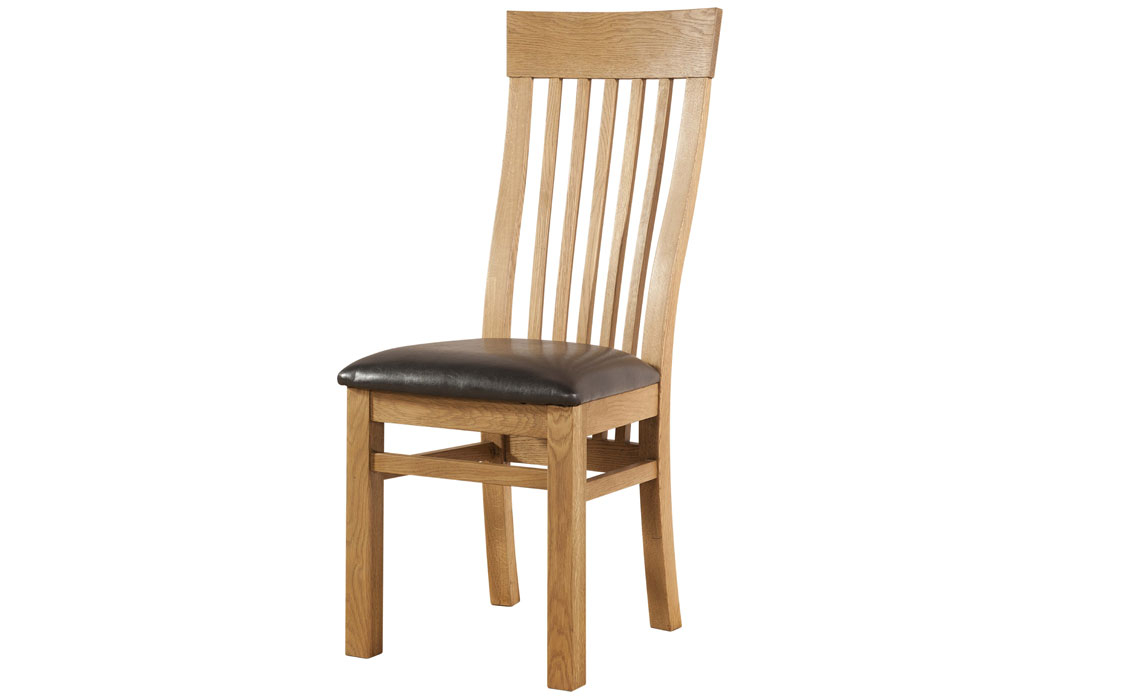 Tunstall Oak Collection - Tunstall Oak Curved Back Dining Chair