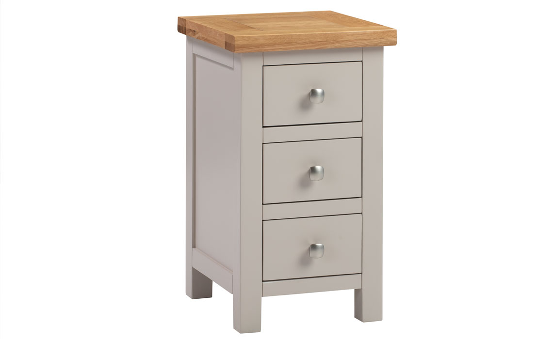 Painted 3 Drawer Bedside Cabinets - Lavenham Painted Compact 3 Drawer Bedside