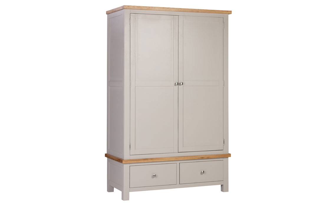 Painted 2 Door Wardrobes - Lavenham Painted Gents Double Wardrobe