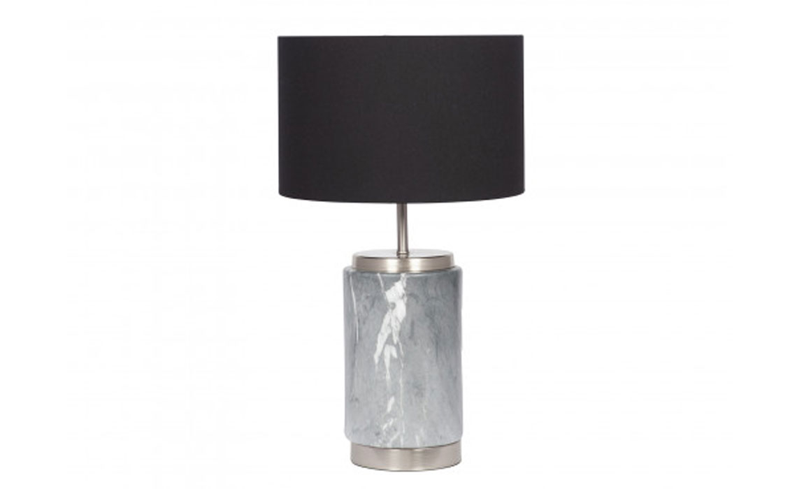 Lighting Range (PLL) - PLL205 Grey Marble Ceramic Table Lamp