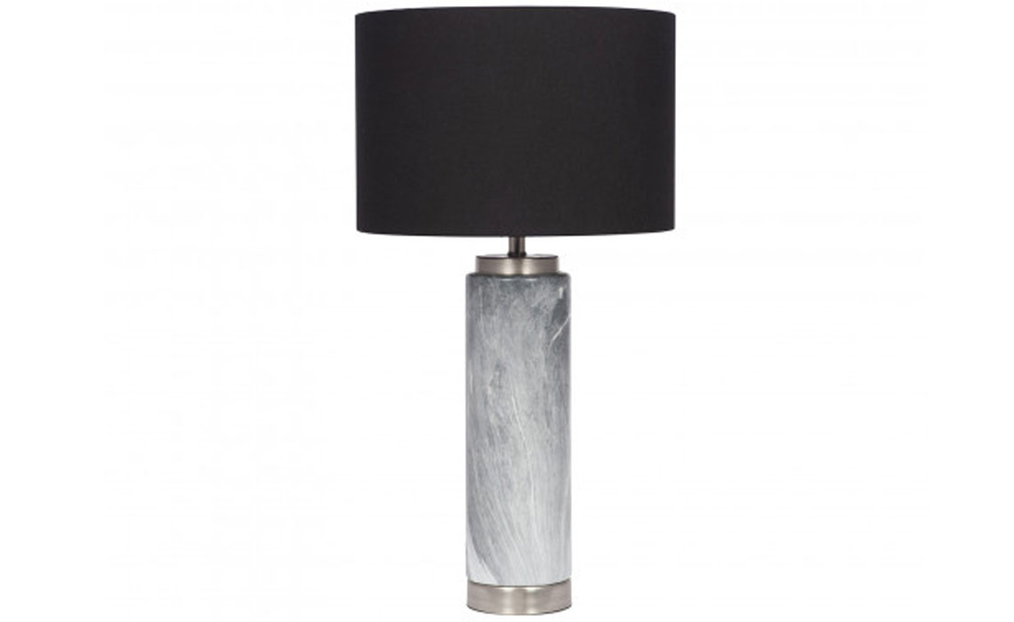Lighting Range (PLL) - PLL206 Grey Marble Ceramic Tall Table Lamp