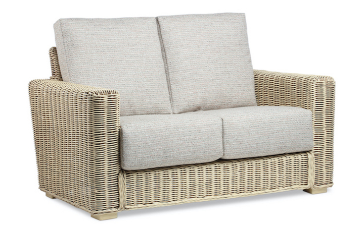 Burford Rattan Range in Natural Wash - Burford 2 Seater Sofa