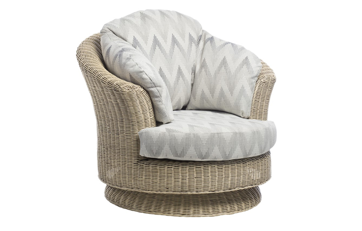 Arlington Cane Range in Natural Wash - Arlington Lyon Swivel Chair