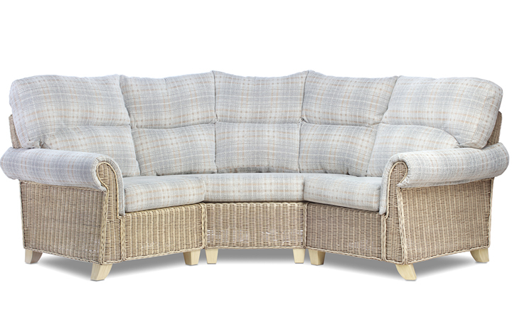 Charlton Cane Range in Natural Wash - Charlton 3 Piece Corner Sofa