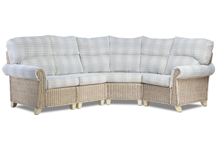 Charlton Cane Range in Natural Wash - Charlton 4 Piece Corner Sofa