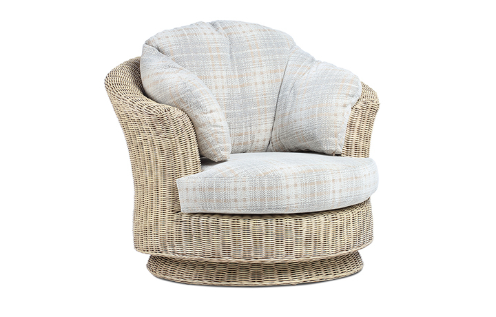 Charlton Cane Range in Natural Wash - Charlton Lyon Swivel Chair