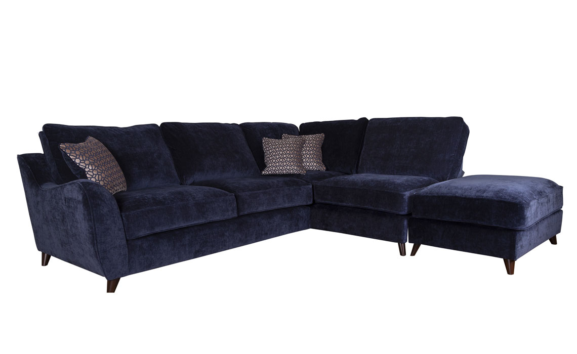  Corner Sofas - Bella Right Hand Corner With Footstool