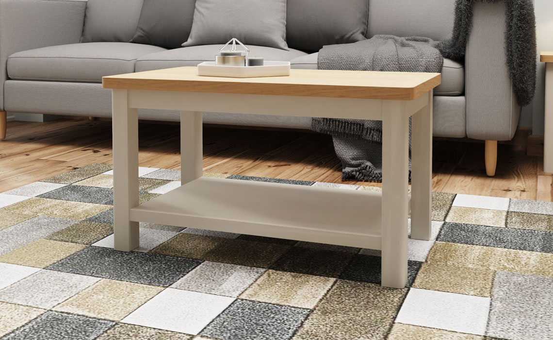 Woodbridge Truffle Grey Painted Collection - Woodbridge Truffle Grey Painted Small Coffee Table 