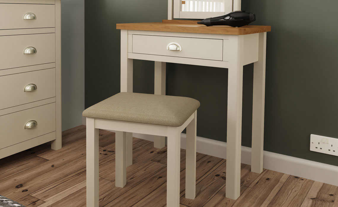 Dressing Tables & Stools - Woodbridge Truffle Grey Painted Dressing Table