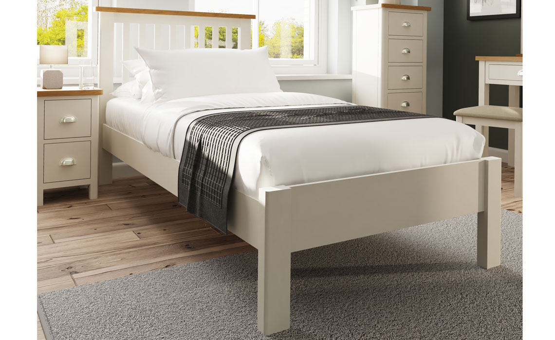 Beds & Bed Frames - Woodbridge Truffle Grey Painted 3ft Single Bed Frame