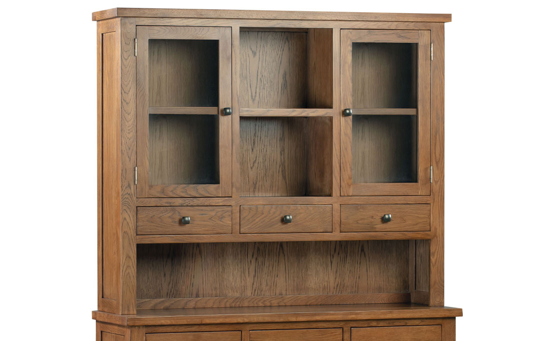 Lavenham Rustic Oak Range - Lavenham Rustic Oak Large Dresser Top