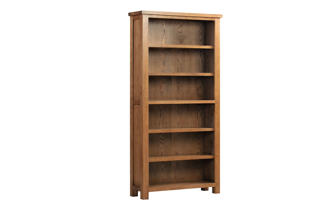 Bookcases - Lavenham Rustic Oak 6ft Bookcase