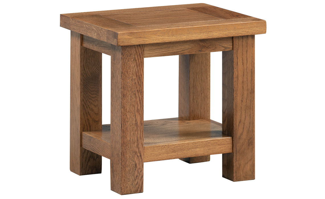Coffee & Lamp Tables - Lavenham Rustic Oak Lamp Table