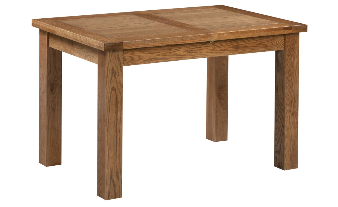 Oak Dining Tables - Lavenham Rustic Oak 120-153cm Extending Table