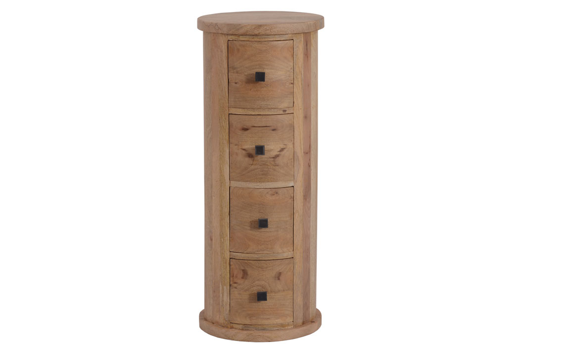 Stylish Occasional Pieces - Silvasa Solid Mango 4 Drawer Chest