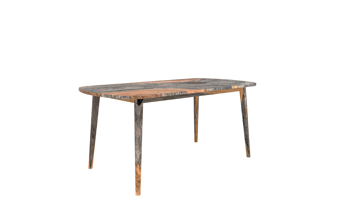 Mango & Sheesham Dining Tables - Goa Solid Sheesham 135cm Dining Table