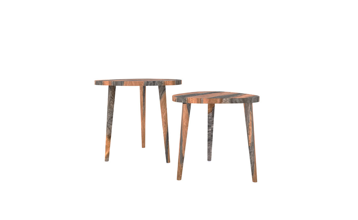 Goa Solid Sheesham Collection - Goa Solid Sheesham Nest Of 2 Tables