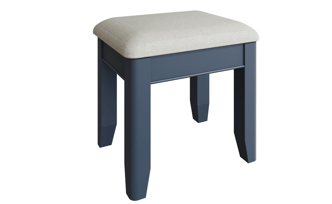 Ambassador Painted Blue Collection - Ambassador Blue Storage Stool