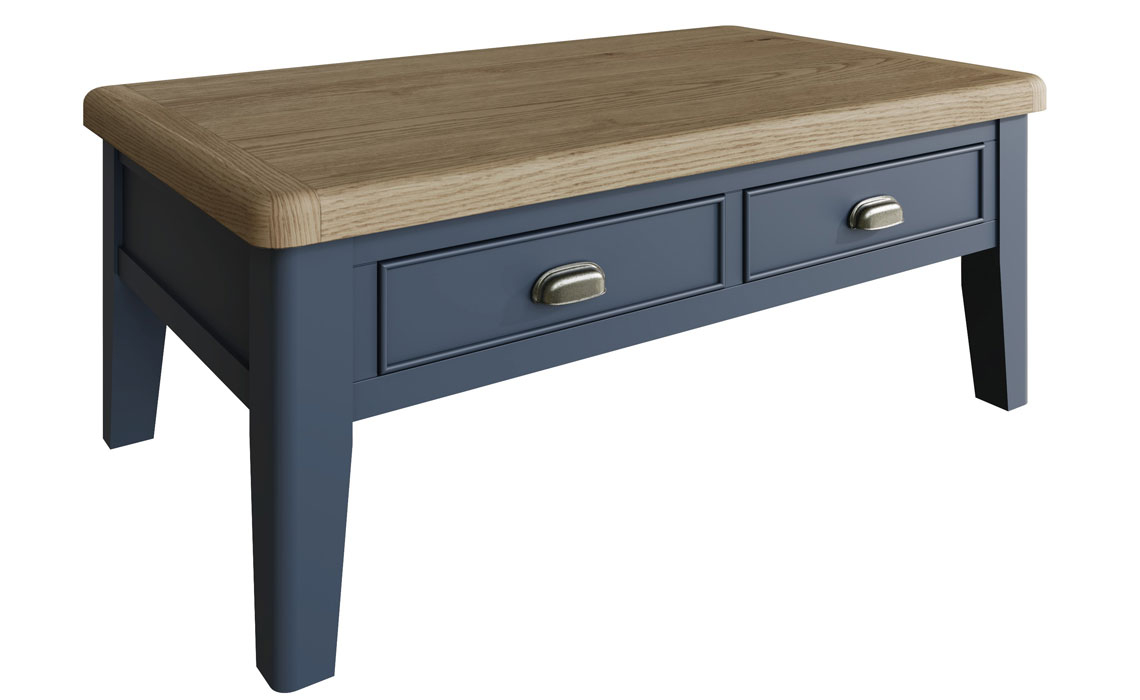 Coffee & Lamp Tables - Ambassador Blue Large 2 Drawer Coffee Table