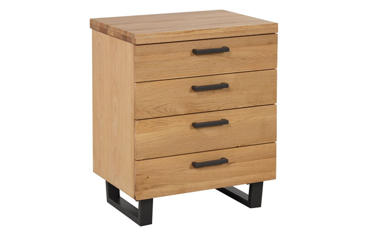 Oak Chest Of Drawers - Native Oak 4 Drawer Chest